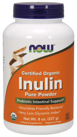 Inulin pure powder (пребиотик) от NOW ( 227 gr)