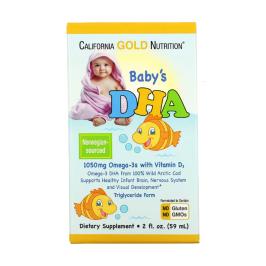 Омега 3  ДГК для детей Omega 3 1050 мг от California Gold Nutrition (59 мл)