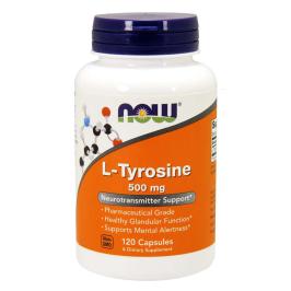 Тирозин L-Tyrosine 500 mg от NOW ( 120к)