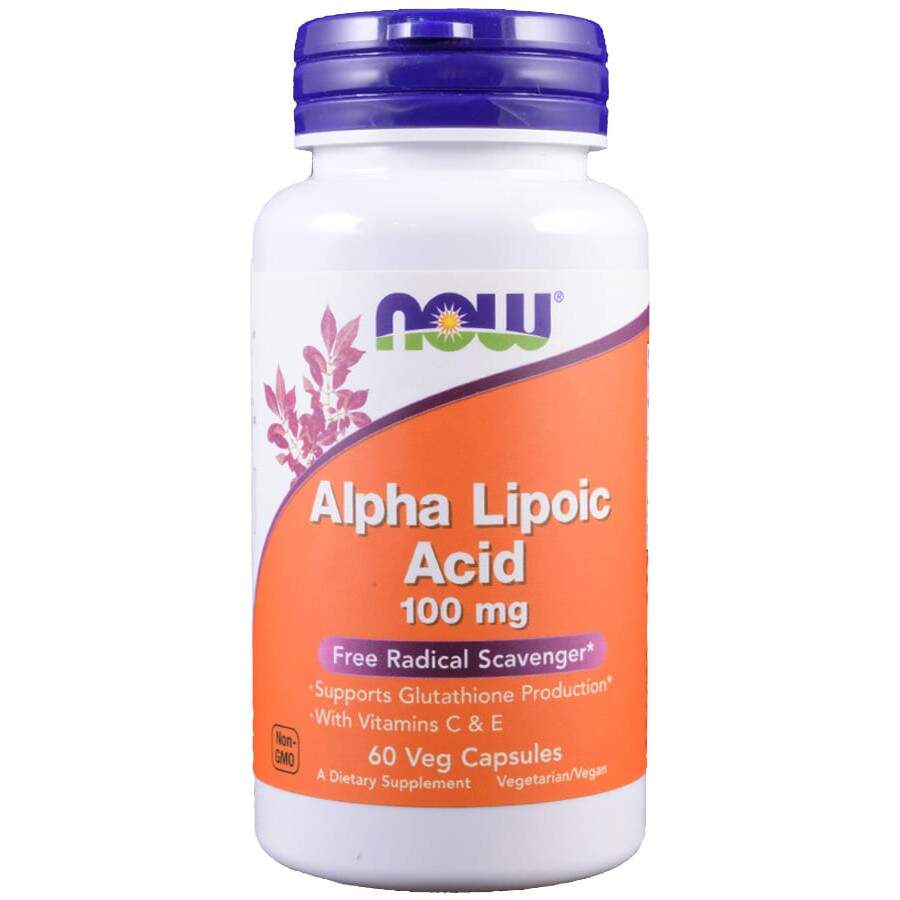 Купить Alpha Lipoic Acid (Альфа-липоевая кислота) 100 мг от NOW (60 .